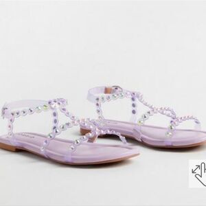 Torrid embellished jelly gladiator sandal
